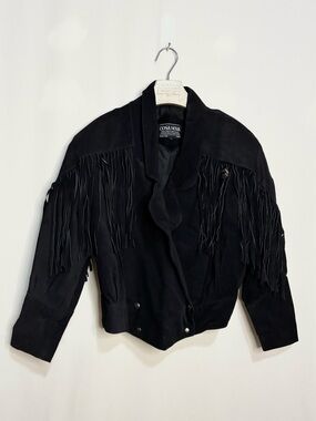 Vintage Suede Fringe Jacket